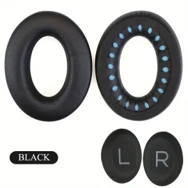 Ανταλλακτικά μαξιλαράκια για Bose QuietComfort 45 QC45 QC35 ii QC35(Ζεύγος-Μαύρο),συμβατά