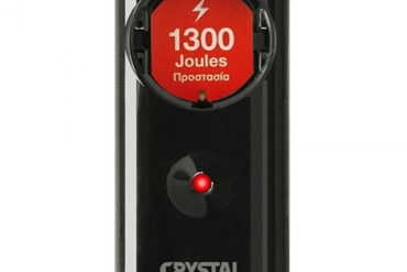 CRYSTAL AUDIO CP1-1300-70 Μαύρο Μονόπριζο Προστασίας 1300j/70db
