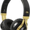 CRYSTAL AUDIO BT-01-KG BLUETOOTH BLACK-GOLD OVER-EAR HEADPHONES