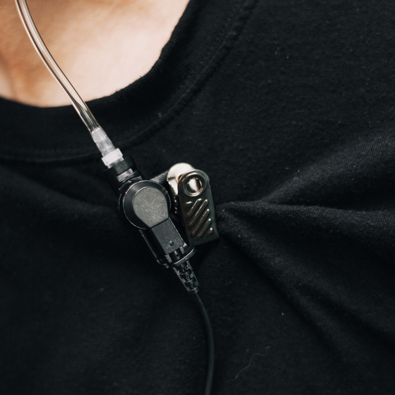 Osio NT-8890 Αδιάβροχο ακουστικό για Walkie Talkie Motorola TLKR με βύσμα για σύνδεση με δεύτερο, PTT και διάφανο σπιράλ σιλικόνης - Image 19