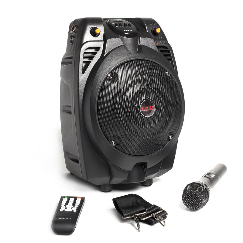 Akai SS022A-X6 Φορητό ηχείο Bluetooth με ενισχυτή, USB, FM, AUX, κάρτα SD, ασύρματο μικρόφωνο και τηλεχειριστήριο – 30W RMS - Image 14