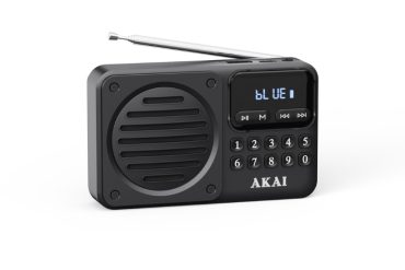 Akai APR-300BK Μαύρο μίνι φορητό ρετρό ραδιόφωνο FM/AM