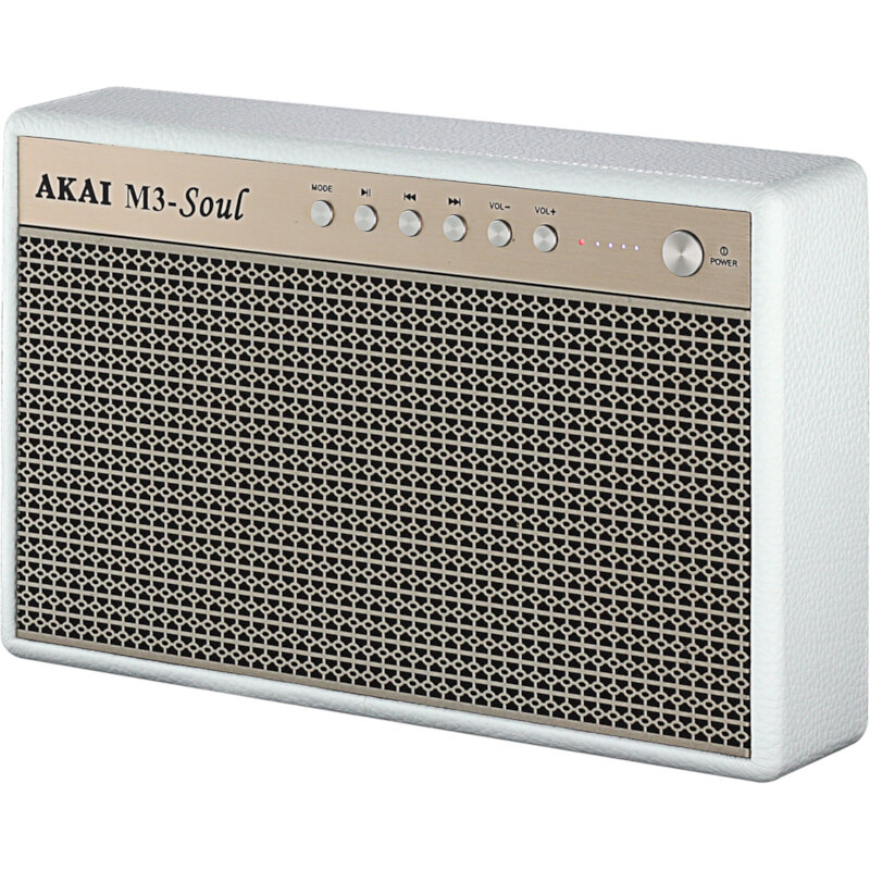 Akai M3-Soul White Φορητό ηχείο Bluetooth με USB