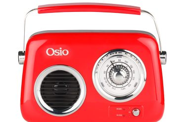 Osio OPR-3040R Κόκκινο Ρετρό φορητό αναλογικό ραδιόφωνο με Bluetooth