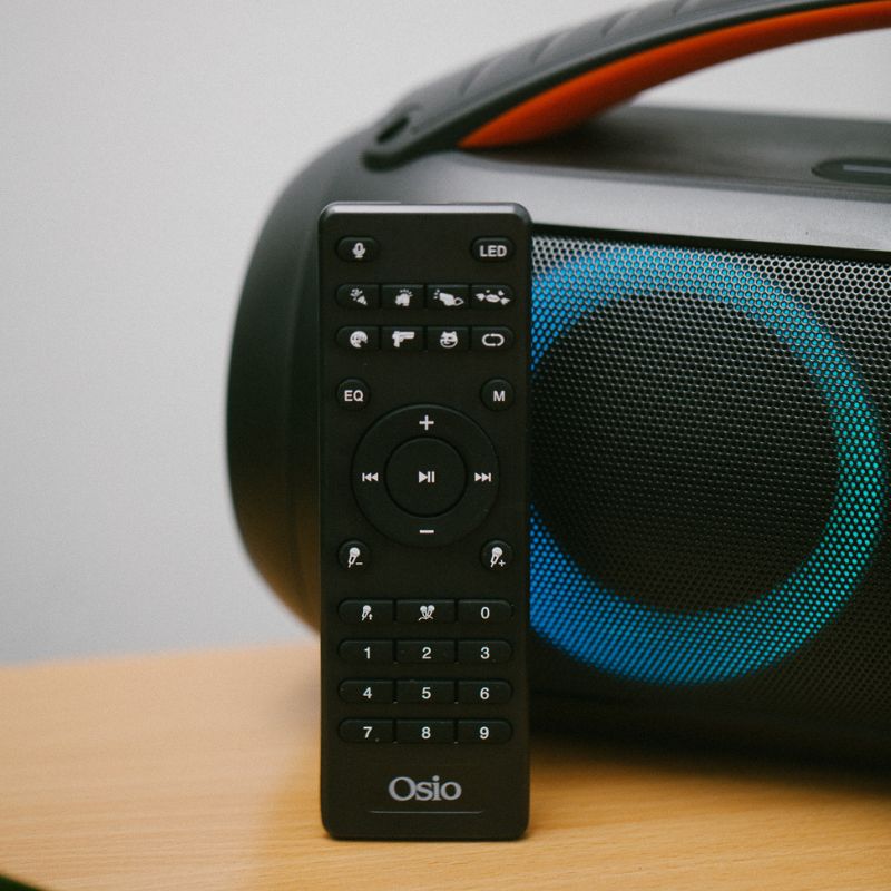 Osio OBT-8010 Φορητό αδιάβροχο ηχείο Bluetooth με USB, LED, AUX, TF, TWS, FM και ενσ. μικρόφωνο – 50W - Image 11