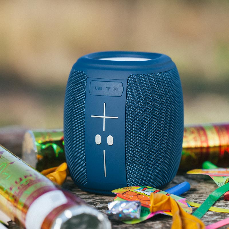 Akai ABTS-V5BL Μπλε φορητό μίνι ηχείο Bluetooth με USB, SD, FM, AWS, LED, Handsfree-3W RMS - Image 13