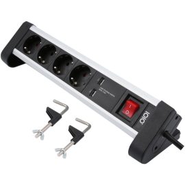 Olympia SL 2425 U Πολύπριζο ασφαλείας 4 θέσεων με 2 USB