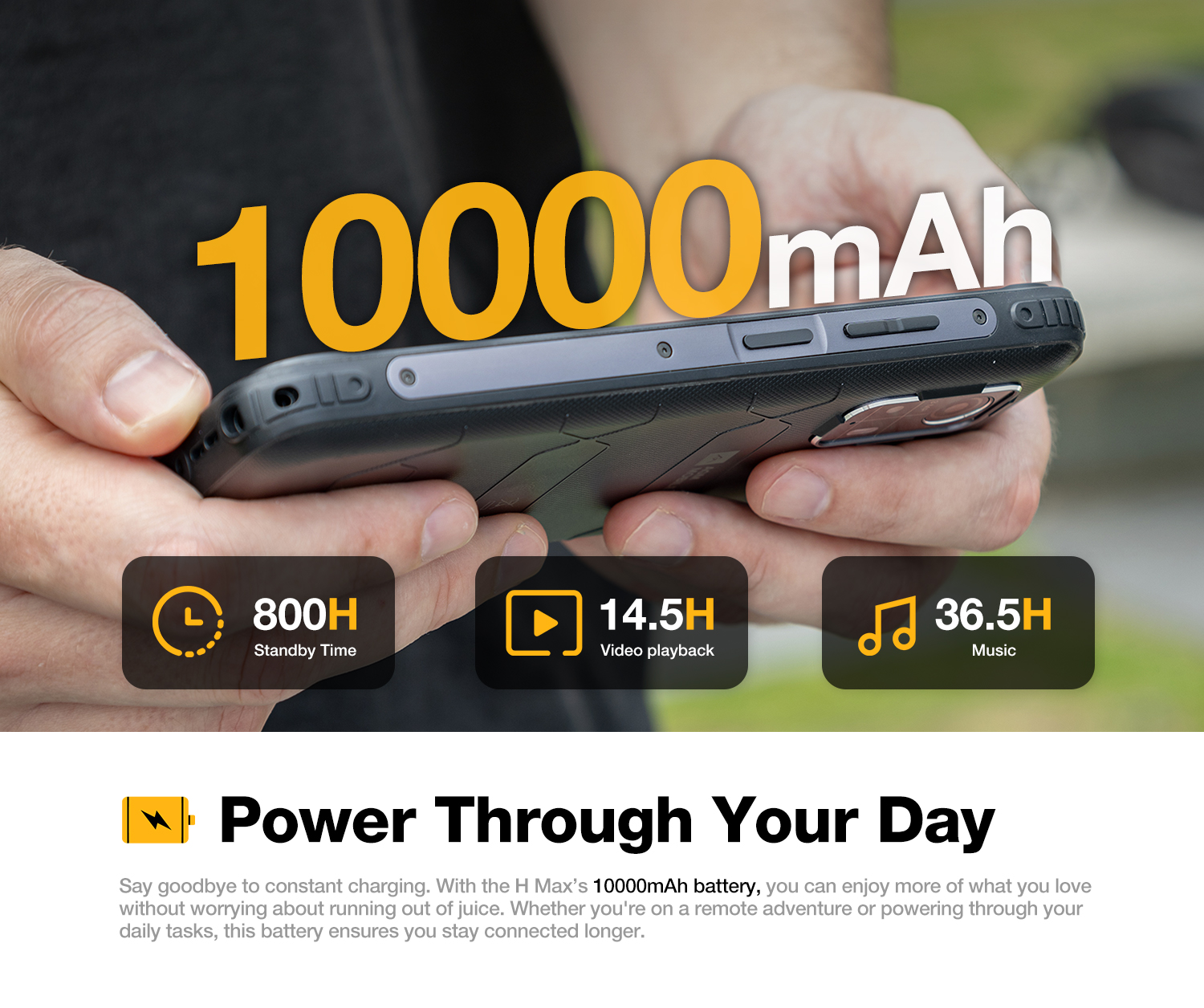 AGM H MAX Rugged Smartphone 6.56″ HD+, 8GB/256GB,10.000mAh, 4G LTE, IP68/IP69K/MIL-STD-810H + ΔΩΡΟ Ακουστικά JBL - Image 16