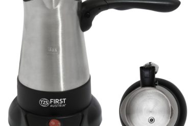First Austria FA-5450-3 Ανοξείδωτο ηλεκτρικό μπρίκι ελληνικού καφέ με αυτόματο σβήσιμο 350 ml 800 W 360°