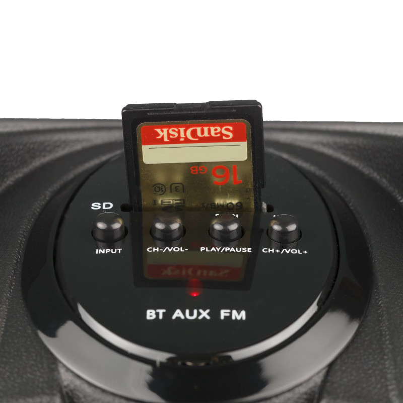 Akai SS022A-X6 Φορητό ηχείο Bluetooth με ενισχυτή, USB, FM, AUX, κάρτα SD, ασύρματο μικρόφωνο και τηλεχειριστήριο – 30W RMS - Image 21