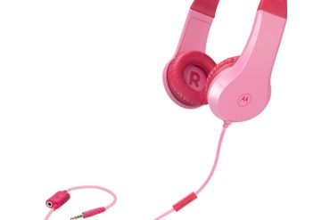 Motorola JR200 Pink Οn ear παιδικά ακουστικά Hands Free με splitter
