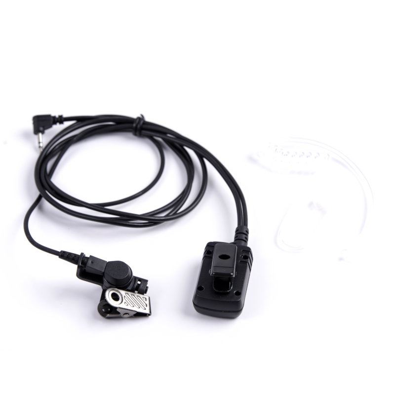 Osio NT-8890 Αδιάβροχο ακουστικό για Walkie Talkie Motorola TLKR με βύσμα για σύνδεση με δεύτερο, PTT και διάφανο σπιράλ σιλικόνης - Image 2