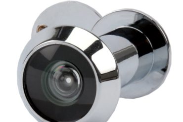Olympia S 10 πανοραμικό ματάκι πόρτας ασημί