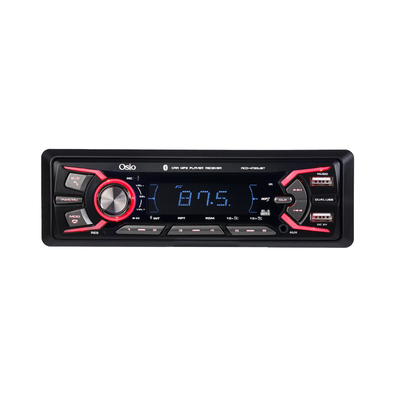 Osio ACO-4720UBT Ηχοσύστημα Αυτοκινήτου με 7 Φωτισμούς FM, 2xUSB, Aux-In, Bluetooth και τηλεχειριστήριο 4 x 45W - Image 6