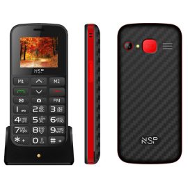 NSP 2000DS RED (8220296) (Ελληνικό Μενού) Κινητό τηλέφωνο Dual SIM με Bluetooth