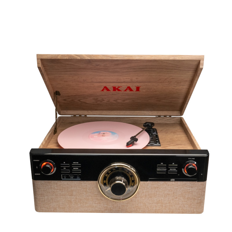 Αkai ATT-300CC Πικάπ με υποδοχή για CD και κασέτα