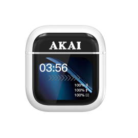 AKAI BTE-J600W AENC Ασύρματα Ακουστικά Bluetooth 6.0 με ANC/ENC