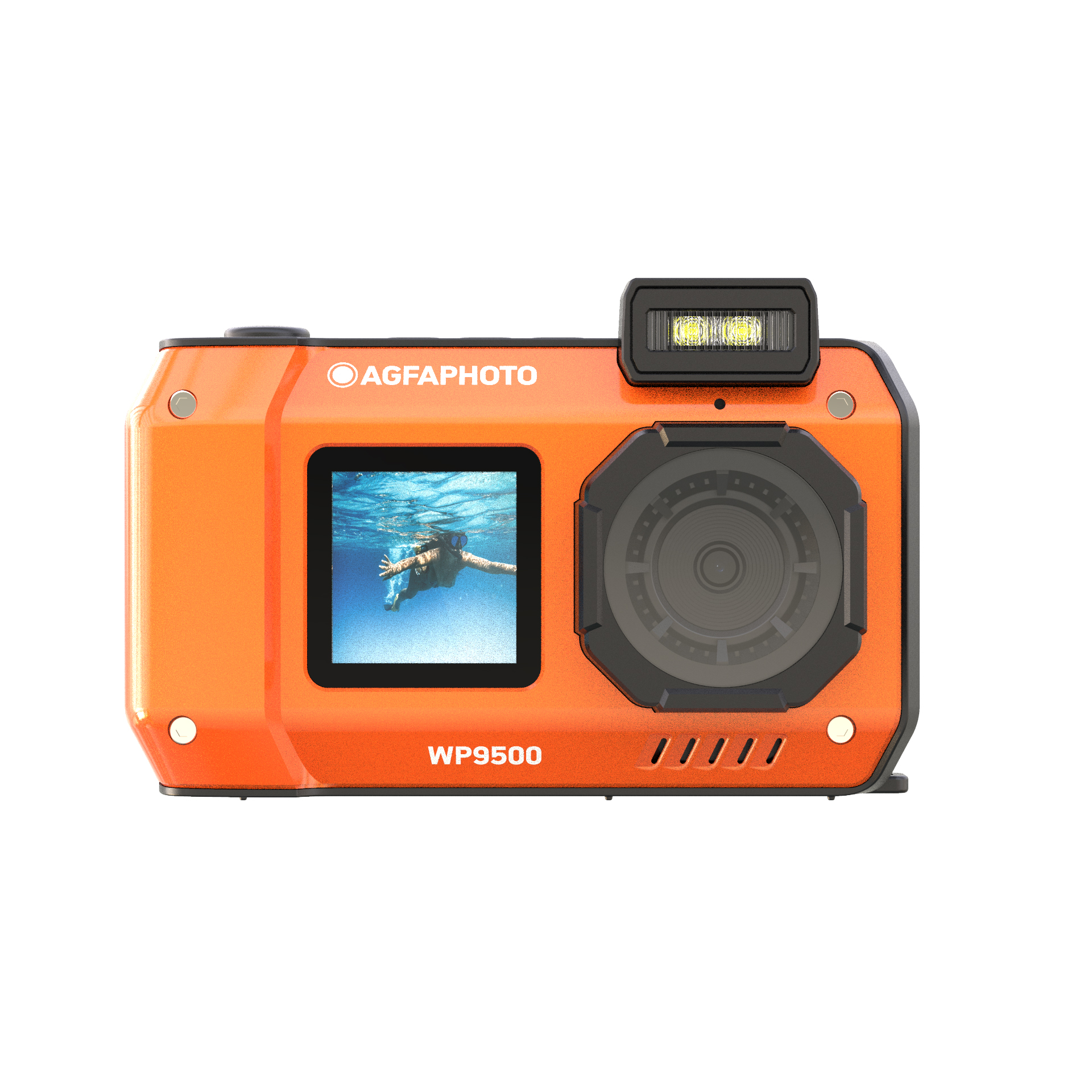 AgfaPhoto Waterproof Digital Camera - WP9500 Πορτοκαλί - Image 2