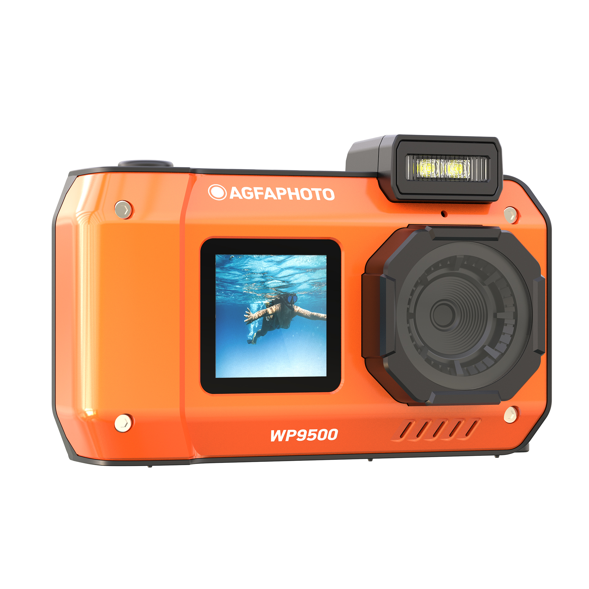 AgfaPhoto Waterproof Digital Camera - WP9500 Πορτοκαλί - Image 3