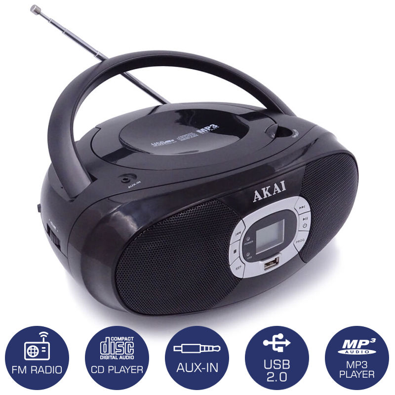 Akai BM004A-614 Φορητό HiFi με ραδιόφωνο
