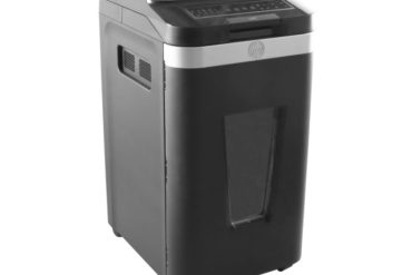 HP Pro Shredder Auto 400MC – 2823 Μαύρος καταστροφέας εγγράφων με συνδετήρες και καρτών Micro Cut P5 – 10 Manual/400 Auto x A4 – 53L