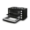 ΗΛΕΚΤΡΙΚΟ ΦΟΥΡΝΑΚΙ ΜΑΥΡΟ 3300W 38LT ΜΕ 2 ΕΣΤΙΕΣ ΚΑΙ ΧΡΟΝΟΔΙΑΚΟΠΤΗ 90Λ