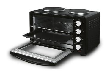 ΗΛΕΚΤΡΙΚΟ ΦΟΥΡΝΑΚΙ ΜΑΥΡΟ 3300W 38LT ΜΕ 2 ΕΣΤΙΕΣ ΚΑΙ ΧΡΟΝΟΔΙΑΚΟΠΤΗ 90Λ