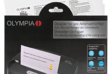 Olympia 9130 Χαρτί με λάδι για καταστροφείς εγγράφων 12 τμχ Α5