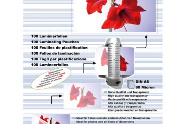 Olympia 9168 Φύλλα πλαστικοποίησης για Α6 σε κουτί 80 microns 100 τμχ