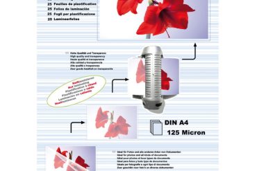Olympia 9185 Φύλλα πλαστικοποίησης για Α4 σε κουτί 125 microns 25 τμχ