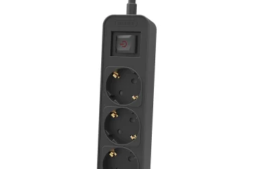 Philips CHP2134B/GRS Πολύμπριζο 3 Θέσεων με Διακόπτη & Παιδική Προστασία