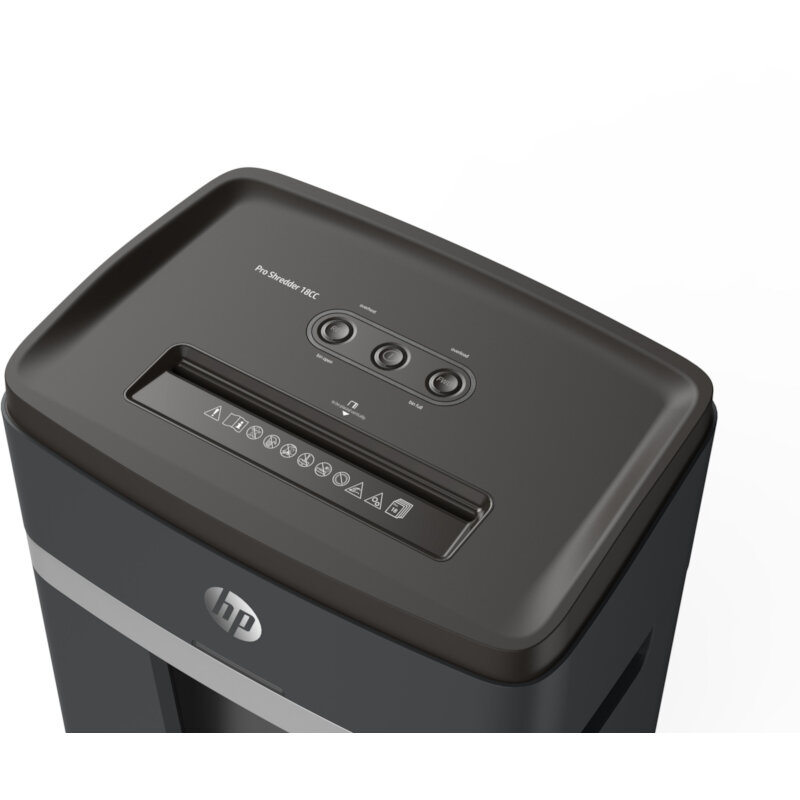 HP Pro Shredder 18CC – 2813 Καταστροφέας εγγράφων με συνδετήρες και καρτών Cross Cut P4 – 18 x A4 – 25L - Image 8