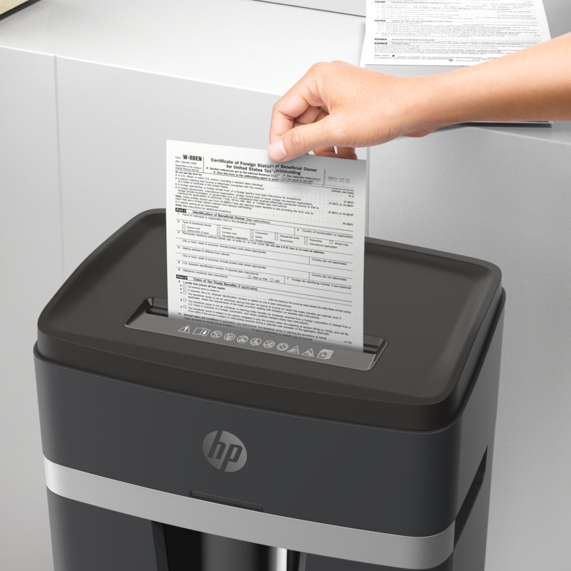 HP Pro Shredder 18CC – 2813 Καταστροφέας εγγράφων με συνδετήρες και καρτών Cross Cut P4 – 18 x A4 – 25L - Image 7