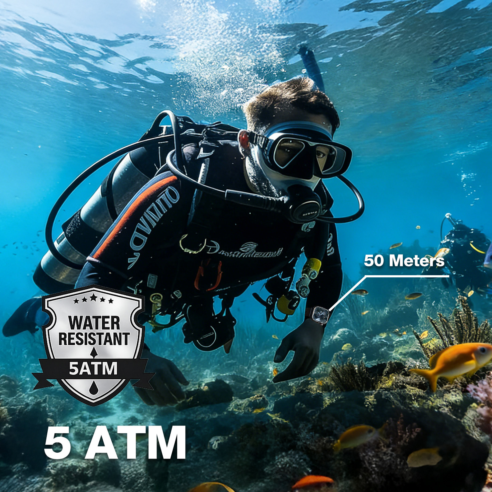 AGM Legion 3 – Rugged Smartwatch AMOLED 1.95” με 5ATM/IP68 (50m), Bluetooth Κλήσεις & Φακό LED (500mAh) - Image 8