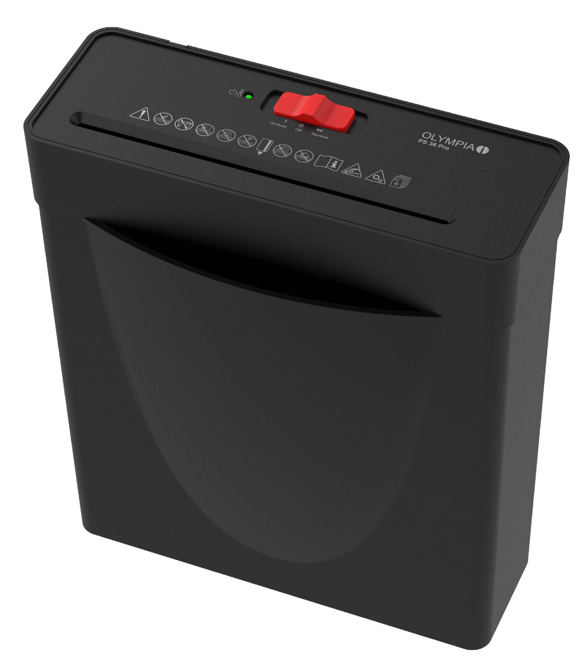 Olympia PS 36 Pro (2721) – Καταστροφέας Εγγράφων για 6 Φύλλα με Κάδο 8,1L, Μαύρος - Image 4