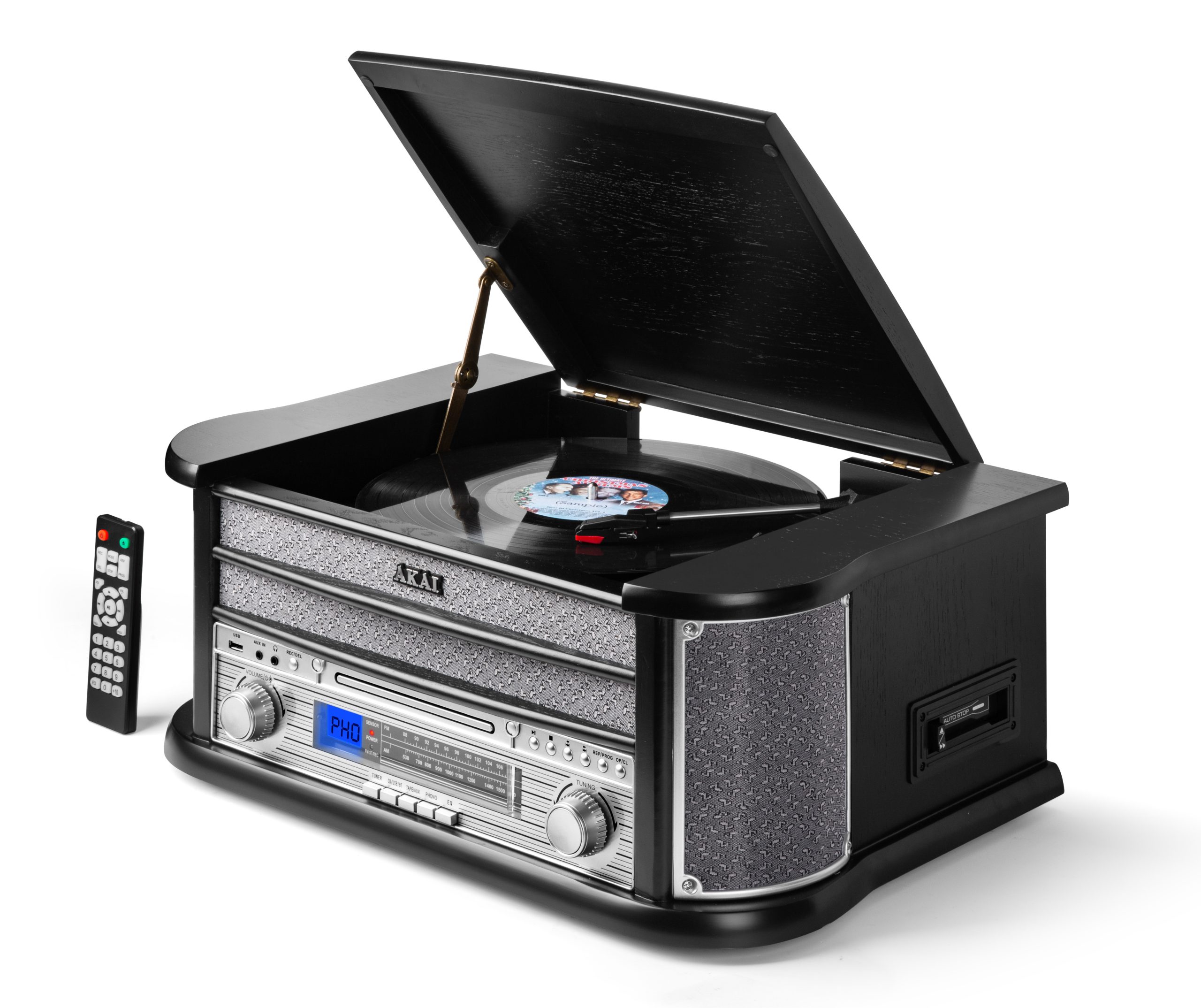 Akai ATT-350CC – Ρετρό Πικάπ 3 Ταχυτήτων με CD