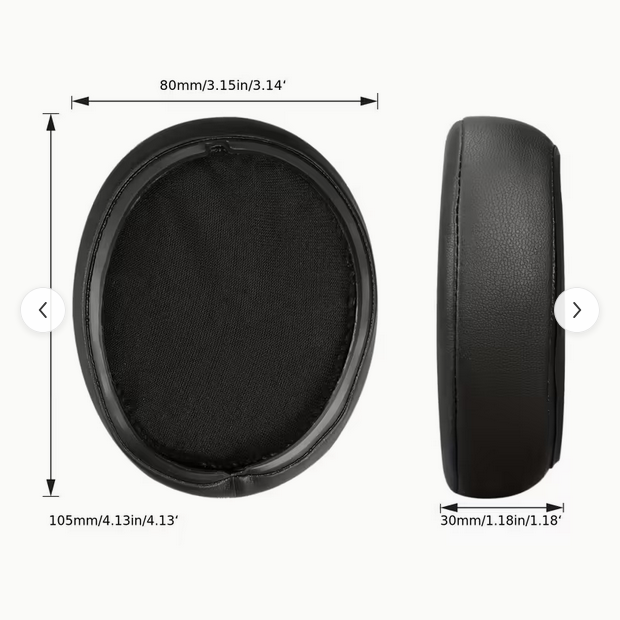 Συμβατά Ανταλλακτικά μαξιλαράκια για Sony WH-XB900N(WH-XB900) (ζεύγος-μαύρο ) - Image 2