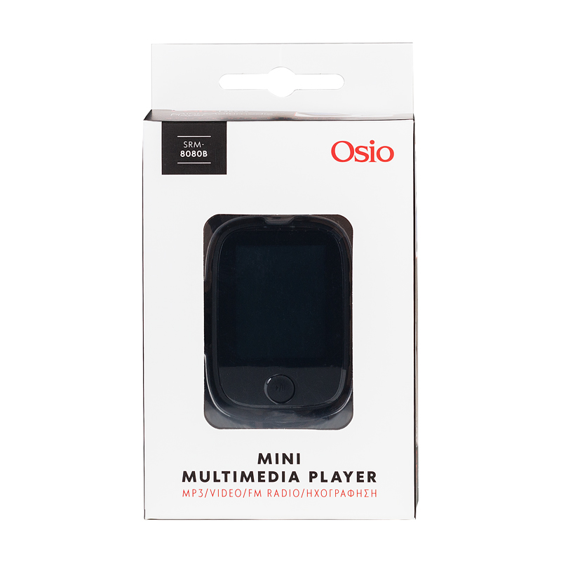 Osio SRM-8080B – Mini Multimedia Player 8GB με Οθόνη TFT 1.8”, FM, Ηχογράφηση & Υποστήριξη Κάρτας SD (Μαύρο) - Image 7