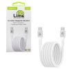 Lime LBMCC01 Ανθεκτικό Μαγνητικό Πλεκτό Καλώδιο USB-C σε USB-C 68W