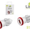 Lime LCU02 Φορτιστής Αυτοκινήτου USB Fast Charging QC 3.0 20W Λευκό (8276217)