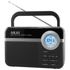 Akai PR006A-472U – Φορητό Ραδιόφωνο FM με USB/SD