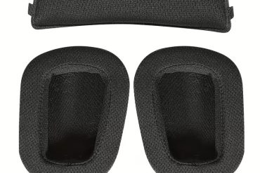 Συμβατά Ανταλλακτικά Μαξιλαράκια για Logitech G933,G533,G633,G635,G935,ΥΦΑΣΜΑ + ΣΤΕΚΑ  (Ζεύγος- μαύρα)